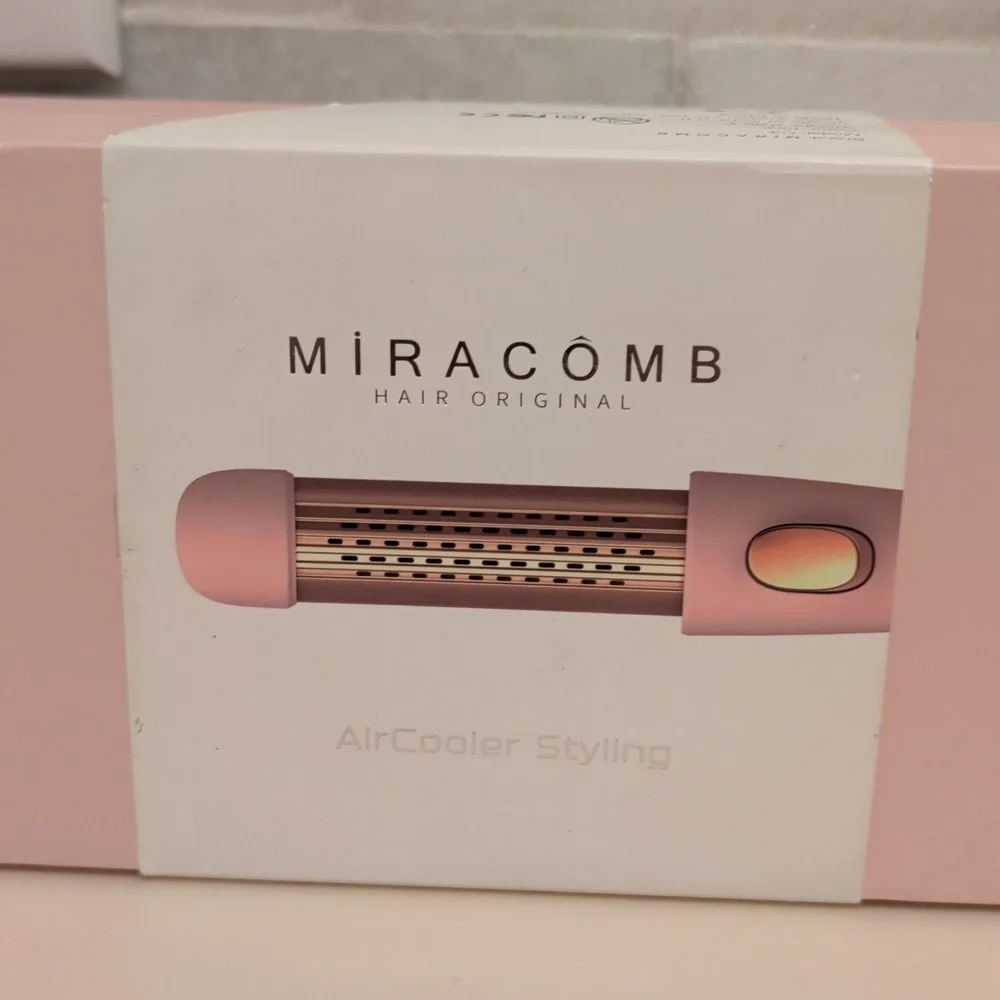 Miracomb 2-In-1 Professional Titanium Cool Air Straightener & Curler NIB